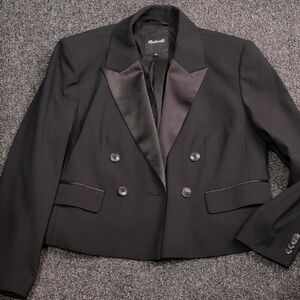 Madewell Boxy, Cropped Tux Blazer